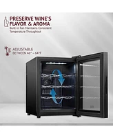 Schmecke 12-Bottle Freestanding Thermoelectric Wine Cooler - Black