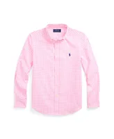 Polo Ralph Lauren Big Boys Patterned Cotton Poplin Shirt