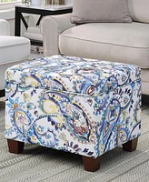 Convenience Concepts 21.75" Canvas Fabric Madison Storage Ottoman