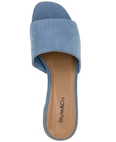 Style & Co Women's Camillaa Block-Heel Slide Sandals, Created for Macy's