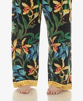 White Mark Plus 2 Pc. Wildflower Print Pajama Set