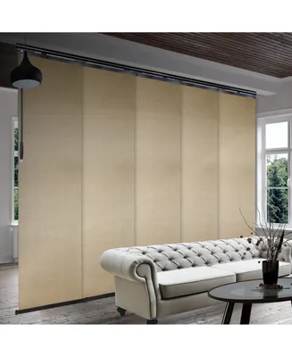 Marisol 5-Panel Single Rail Panel Track Extendable Blind 58"-110"W x 94"H, width 23.5"