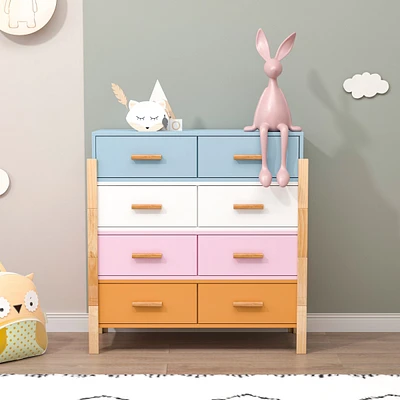 Simplie Fun Colorful Multifunctional Cabinet Set