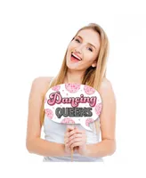 Funny Last Disco - Bachelorette Party Photo Booth Props Kit - 10 Piece