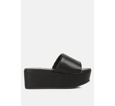 London Rag karly chunky platform sliders sandals