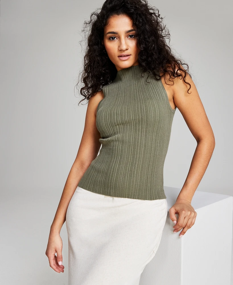 And Now This Women's Boat-Neck Sleeveless Sweater Top, Created for Macy's