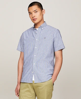 Tommy Hilfiger Men's Regular-Fit Candy Stripe Linen Shirt
