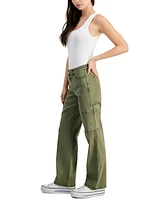 Dollhouse Juniors' Wide-Leg Mid-Rise Pants
