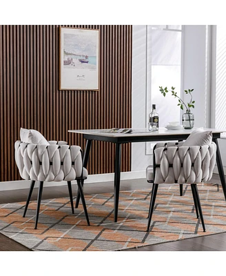 Simplie Fun Modern Velvet Dining Chairs Set Of 2