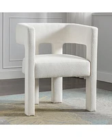 Contemporary Designed Fabric Upholstered Accent Chair Dining Chair For Living Room, Bedroom