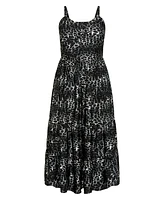 Plus Aylin Tier Animal Print Maxi Dress