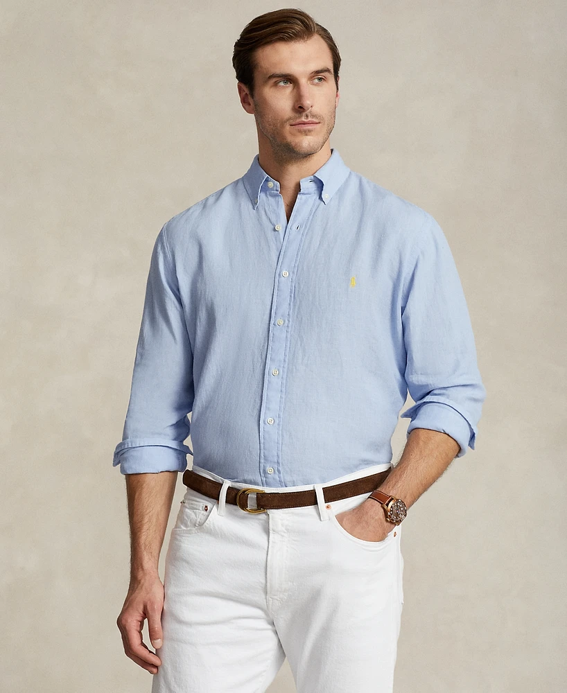 Polo Ralph Lauren Men's Big & Tall Classic-Fit Linen Shirt