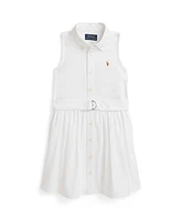 Polo Ralph Lauren Toddler and Little Girls Belted Cotton Oxford Shirtdress