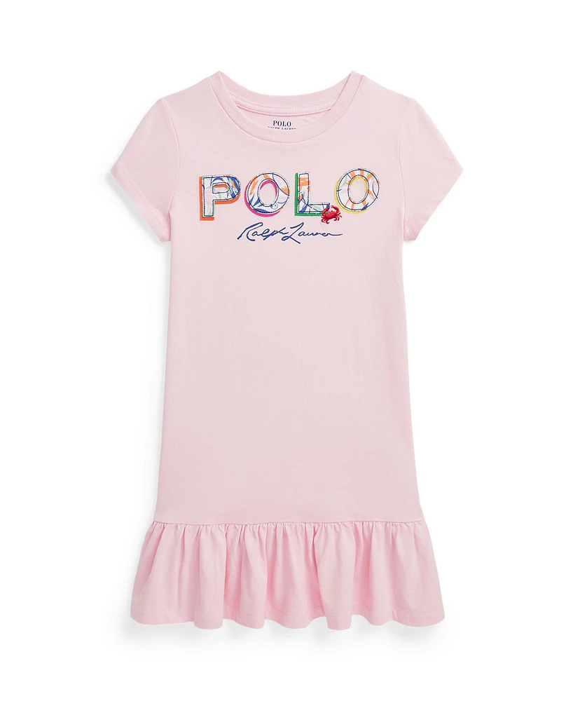 Polo Ralph Lauren Toddler and Little Girls Tropical-Logo Cotton Jersey T-shirt Dress