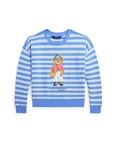 Polo Ralph Lauren Big Girls Bear French Terry Long Sleeve Sweatshirt