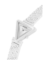 Guess Women's Analog White Silicone Watch 34mm