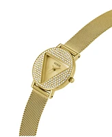 Guess Women's Analog Gold-Tone Stainless Steel Mesh Watch 30mm - Gold