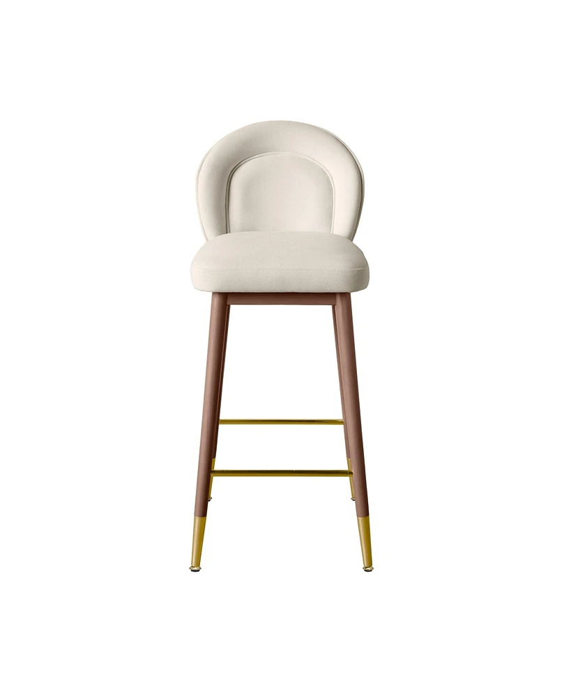 Tov Furniture 1 Pc. Velvet Barstool