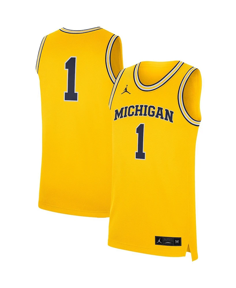 Jordan Men's Michigan Wolverines Replica Jersey