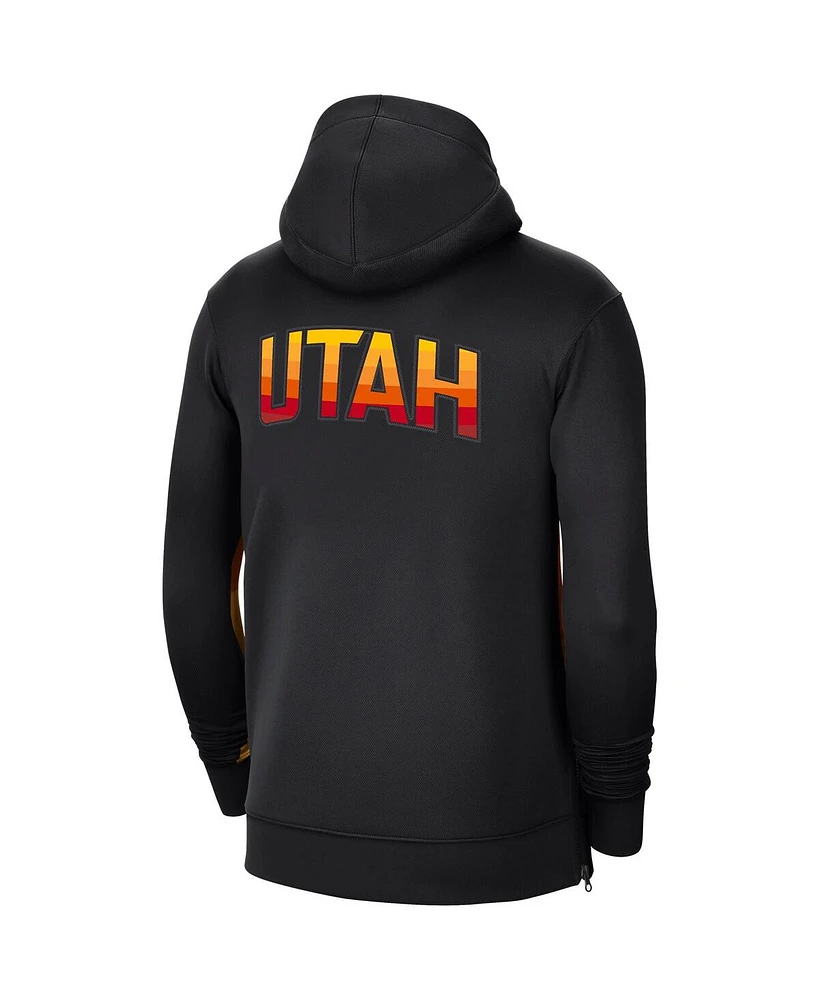 Men's Nike Black Utah Jazz 2020/21 City Edition Showtime Performance Full-Zip Hoodie