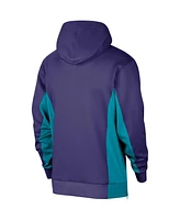 Men's Jordan Purple Charlotte Hornets 2023/24 Authentic Showtime Full-Zip Hoodie