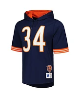 Men's Mitchell & Ness Walter Payton Navy Chicago Bears Retired Player Name and Number Mesh Hoodie T-shirt