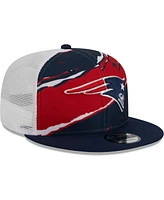 Men's New Era Navy New England Patriots Tear Trucker 9FIFTY Snapback Hat