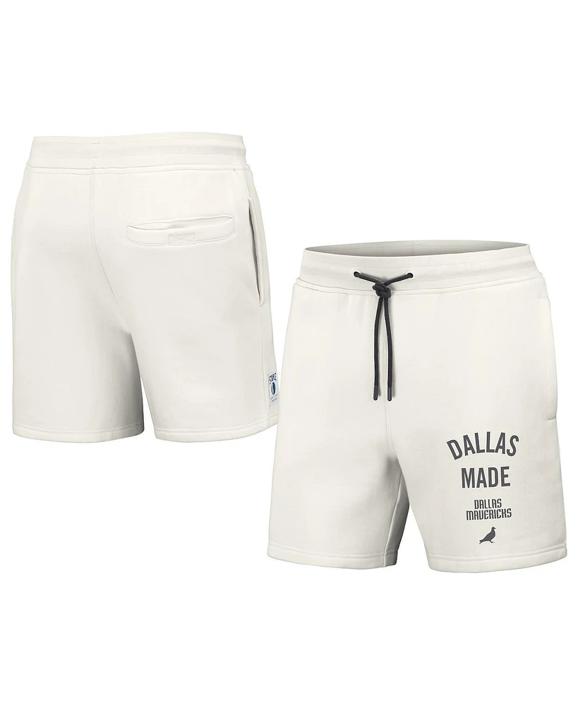 Men's Nba x Staple Cream Dallas Mavericks Heavyweight Fleece Shorts