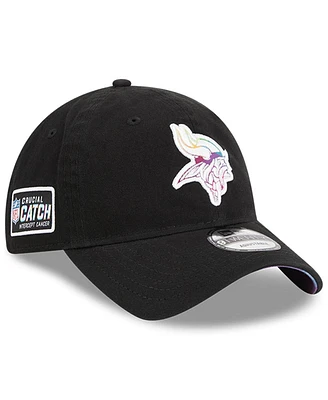 Men's New Era Black Minnesota Vikings 2023 Nfl Crucial Catch 9TWENTY Adjustable Hat