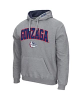 Men's Colosseum Gonzaga Bulldogs Arch and Logo Pullover Hoodie