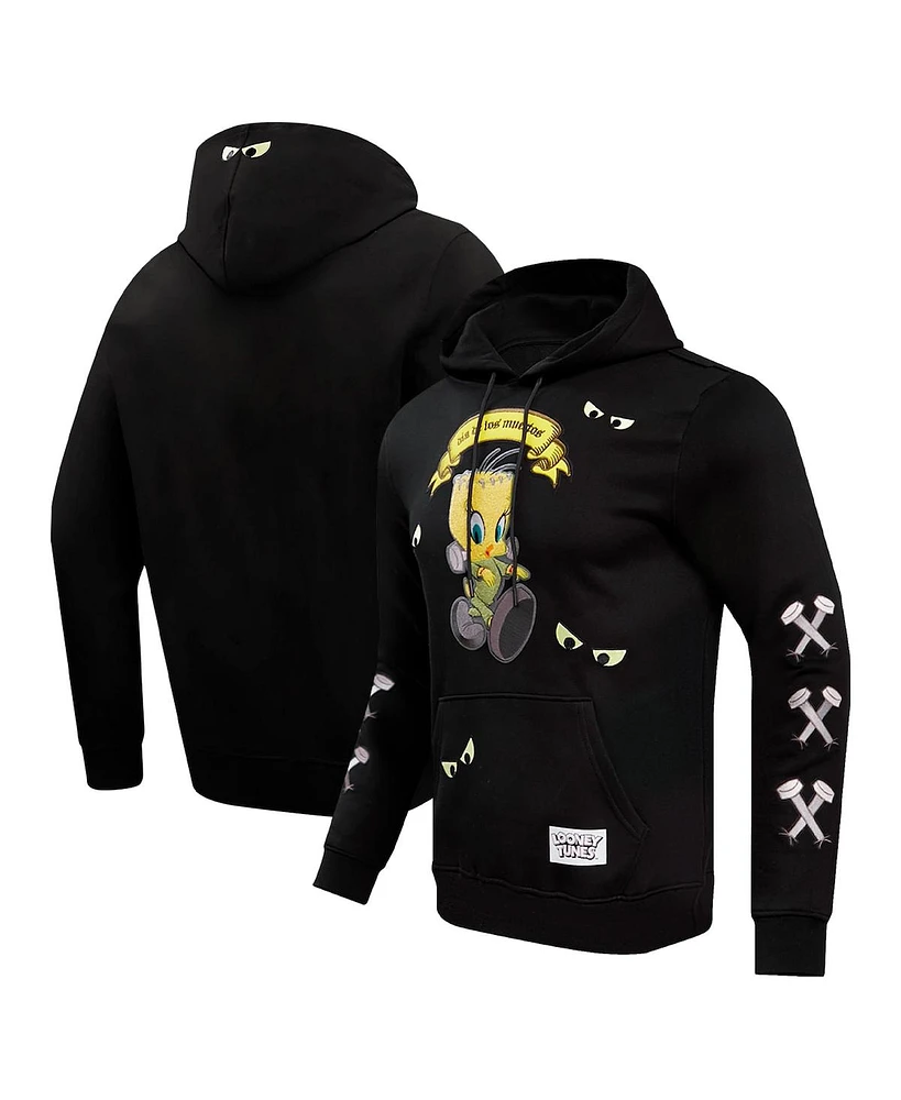 Men's and Women's Freeze Max Black Looney Tunes Franken Tweety Pullover Hoodie