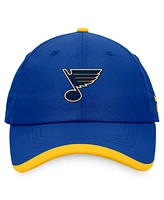 Men's Fanatics Blue St. Louis Blues Authentic Pro Rink Pinnacle Adjustable Hat