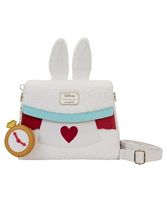 Women's Loungefly Alice in Wonderland White Rabbit Cosplay Crossbody Bag