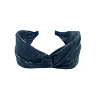 Womenas Soft Marble Headband - Black