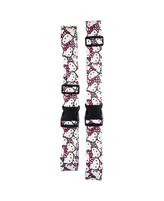 Sanrio Hello Kitty Luggage Strap 2-Piece Set Officially Licensed, Adjustable Luggage Straps from 30'' to 72''