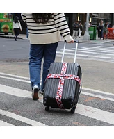 Disney Minnie Mouse Luggage Strap 2-Piece Set Officially Licensed, Adjustable Luggage Straps from 30'' to 72''