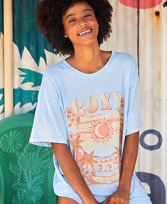 Roxy Juniors' Star Chart Short-Sleeve Graphic T-Shirt