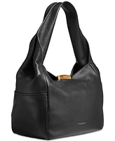 Donna Karan Amagansett Soft-Rolled Leather Shoulder with Sculpted Magnet Closure