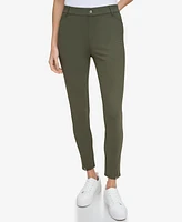 Andrew Marc Sport Women's Pull On Ponte Pants with Twisted Seams