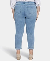 Nydj Plus Sheri Slim Ankle Jean with Roll Cuffs