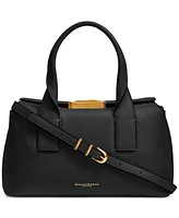 Donna Karan Amagansett Soft-Rolled Leather Satchel with Sculpted Magnet Closure