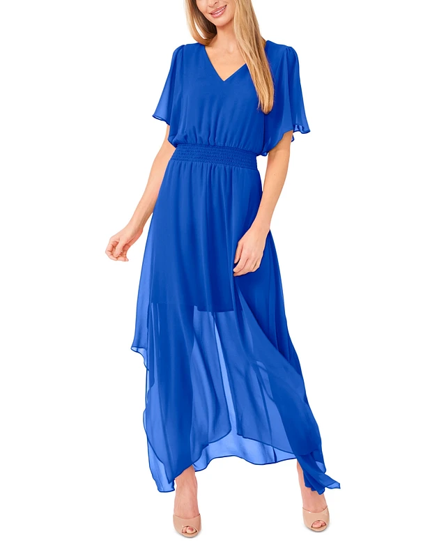 cece blue dress Ashley Lauren 11371 One Shoulder Prom Pageant Dress Cape 16 / Sky main image 0