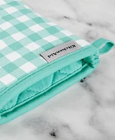 KitchenAid Gingham Oven Mitt 2-Pack Set, 7" x 13"