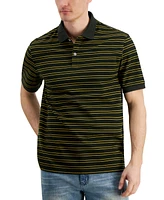 Club Room Men's Regular-Fit Stripe Performance Polo Shirt, Created for Macy's
