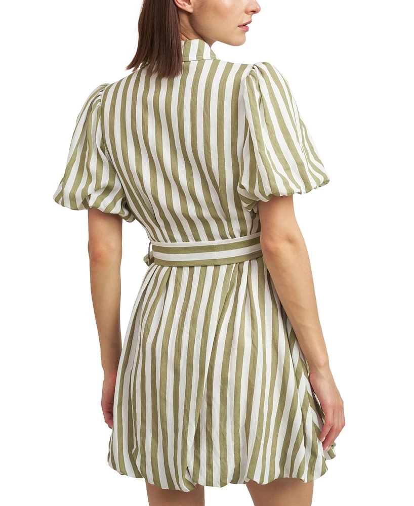En Saison Women's CeCe Striped Shirtdress
