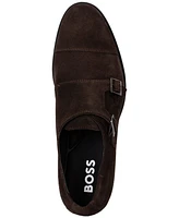 Boss by Hugo Boss Men's Colby Double Monk Strap Suede Dress Shoes