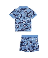 Polo Ralph Lauren Baby Boys Reef Print Cotton Shirt and Shorts Set