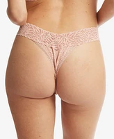 Hanky Panky Women's Animal Instincts Lace Original Rise Thong Underwear, AM1101