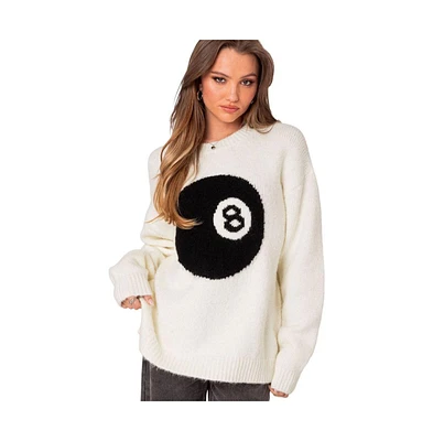 Women's Magic 8 oversized chunky knit sweater