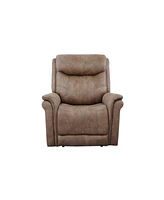 Luxurious Dual-Power Recliner - Warm Faux-Suede, Power Footrest, Power Headrest - Meticulous Craftsmanship, Built-In Usb Charging Port